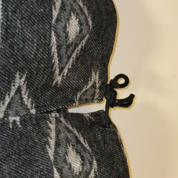 Levi's Women's Size L Hooded Zip Snap Southwest Western Print Long Jacket Coat - Picture 8 of 12